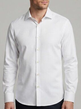 Michael Kors Classic White Slim Dress Shirt